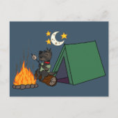 Carte Postale Camping Scottie - Brindle (Devant)