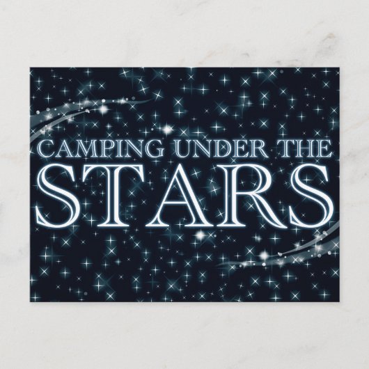 Carte Postale Camping sous les étoiles (Devant)
