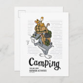 Carte Postale Camping Tom & Jerry (Devant / Derrière)