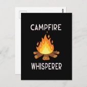 Carte Postale Camping - Whisperer de feu de camp (Devant / Derrière)