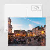 Carte postale Campo de' Fiori Rome | Coucher de so (Devant / Derrière)