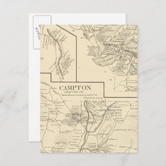 Carte Postale Campton, terrain (Devant / Derrière)