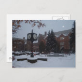 Carte Postale campus couvert de neige (Devant / Derrière)