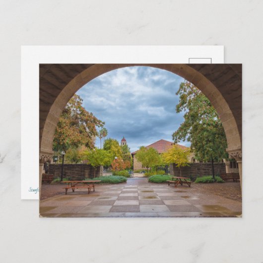 Carte Postale Campus de l'Université de Stanford en automne (Devant / Derrière)