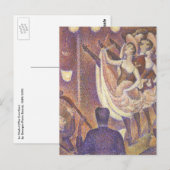Carte Postale Can Can Can Dance, Le Chahut par Georges Seurat (Devant / Derrière)