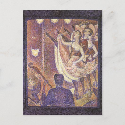 Carte Postale Can Can Can Dance, Le Chahut par Georges Seurat (Devant)