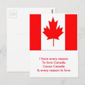 Carte Postale Canada (Devant / Derrière)