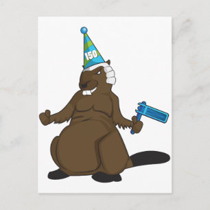 Carte Postale Canada 150 en 2017 Party Beaver Merchandise