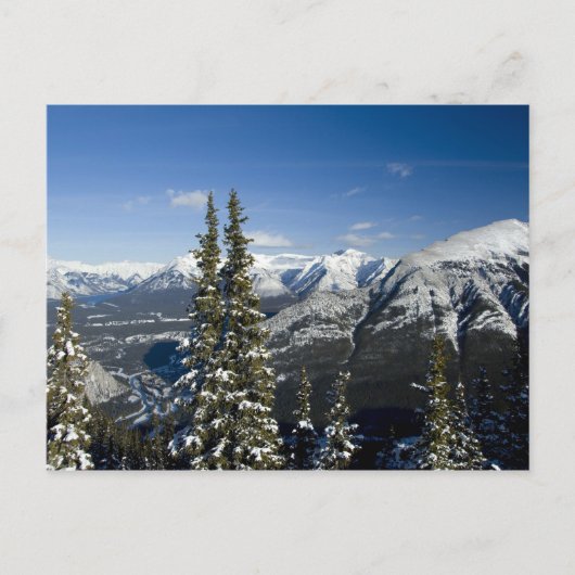 Carte Postale Canada, Alberta, Banff. Vues de la vallée de Bow (Devant)
