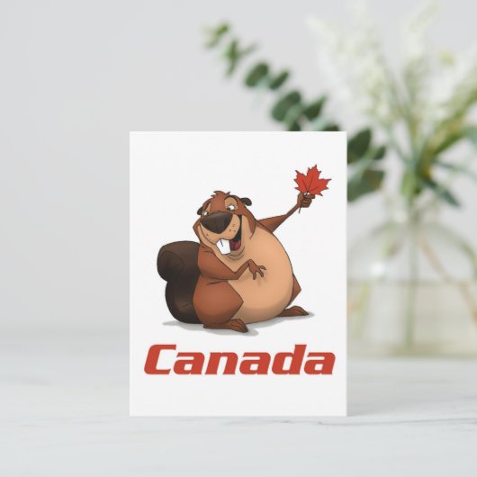 Carte postale Canada Beaver (Debout devant)