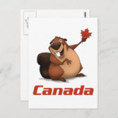 Carte postale Canada Beaver (Devant / Derrière)
