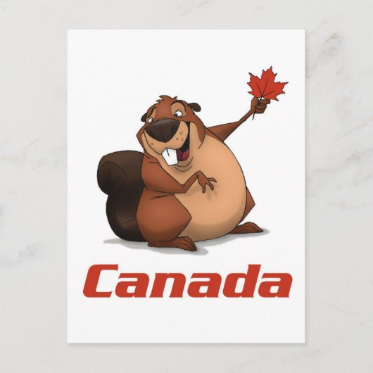 Carte postale Canada Beaver (Devant)