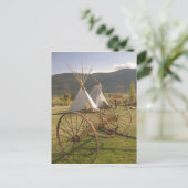 Carte Postale CANADA, Colombie-Britannique, Enderby. Tipis & (Debout devant)