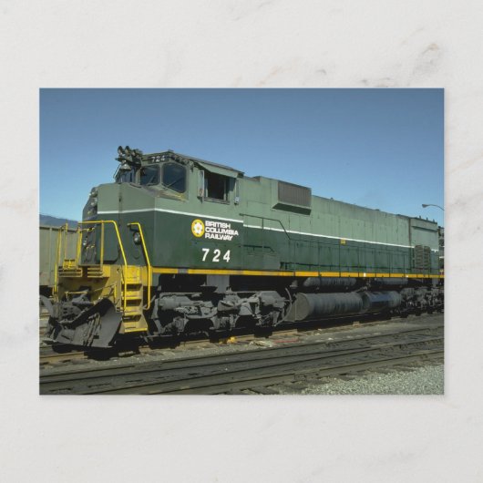 Carte Postale Canada, Colombie-Britannique, Ry MLW M630 (Devant)