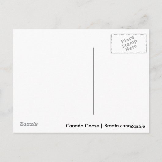 Carte Postale Canada Goose (Dos)