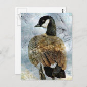 Carte Postale Canada Goose Grunge (Devant / Derrière)