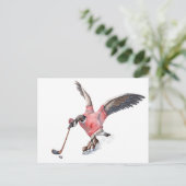 Carte Postale Canada Goose Jouer au hockey (Debout devant)