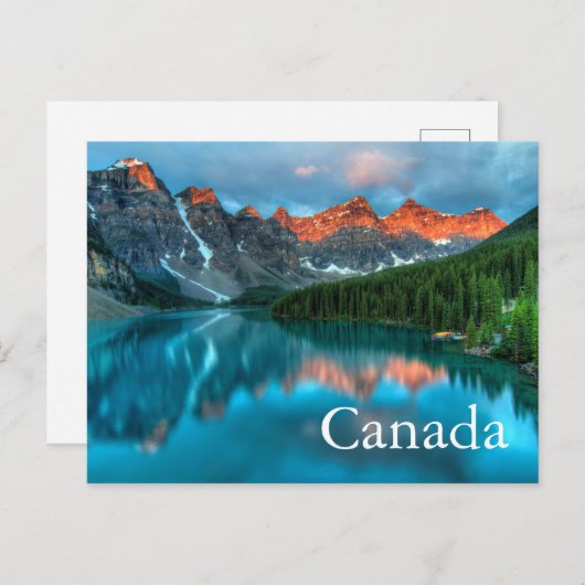 Carte postale Canada Lake Banff (Devant / Derrière)