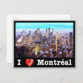 Carte Postale Canada - Montréal - I Love - (Devant / Derrière)