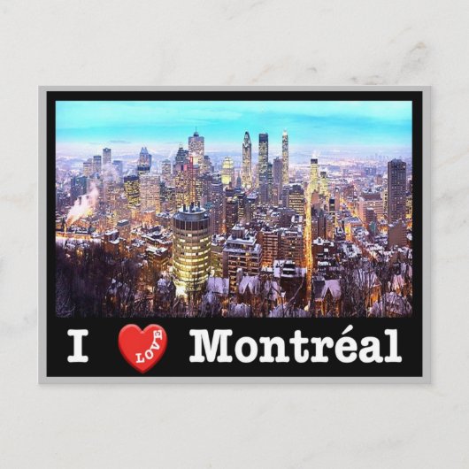 Carte Postale Canada - Montréal - I Love - (Devant)