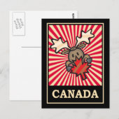 Carte Postale Canada Moose (Devant / Derrière)