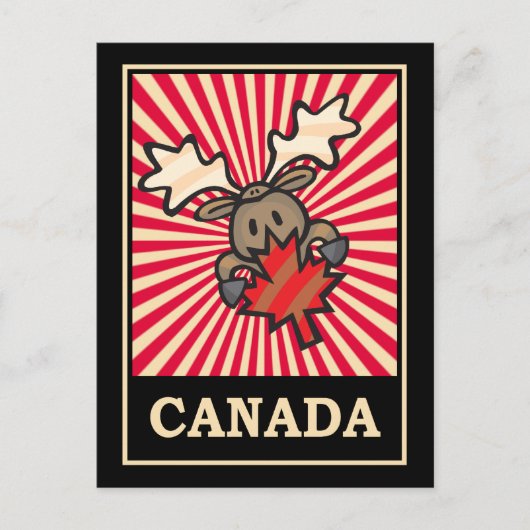 Carte Postale Canada Moose (Devant)
