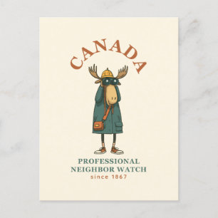 Carte Postale Canada Moose Neighbours Watch