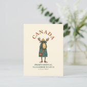 Carte Postale Canada Moose Neighbours Watch (Debout devant)