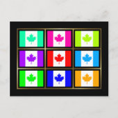 Carte postale Canada Multihue Flags (Devant)