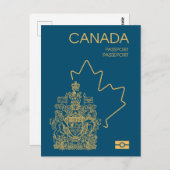 Carte Postale Canada passport (Devant / Derrière)