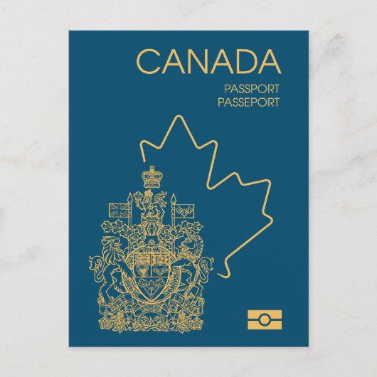 Carte Postale Canada passport (Devant)