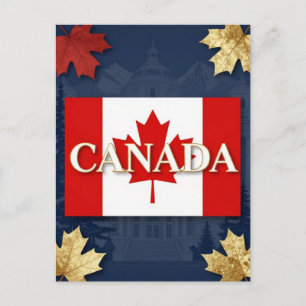 Carte Postale 🍁 CANADA Patrimoine National Luxe Voyage Identifi