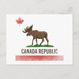 Carte Postale Canada République - Canada Oie et Californie Drape