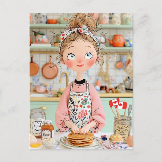 Carte postale Canada Thanksgiving Cosy Kitchen Pan (Devant)