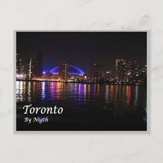 Carte Postale Canada - Toronto par nuit - (Devant)