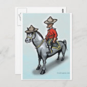 Carte Postale Canadian Mounty (Devant / Derrière)