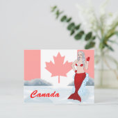 Carte postale canadienne de sirène (Debout devant)