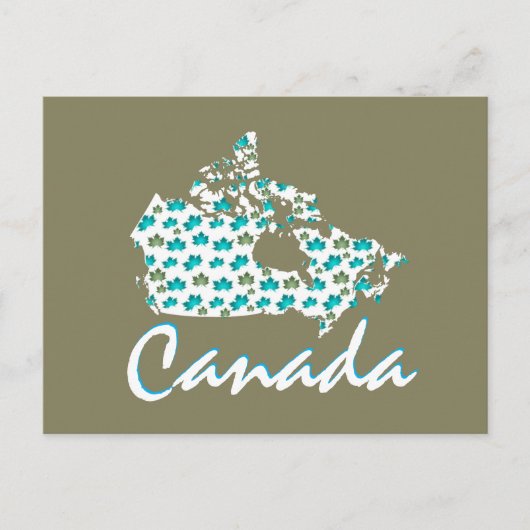 Carte postale canadienne Maple Canada pour un plai (Devant)