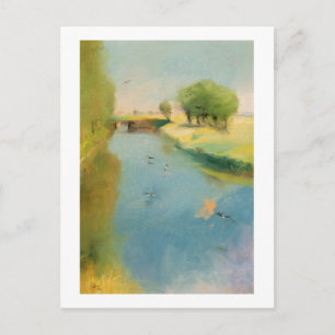 Carte Postale Canal, 1897 (pastel sur toile)