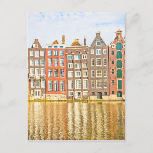 Carte Postale Canal à Amsterdam