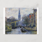 Carte Postale Canal à Amsterdam par Claude Monet (Devant)