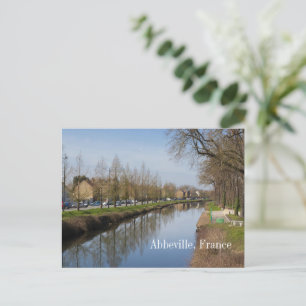 Carte Postale Canal Abbeville Vue Pittoresque, France