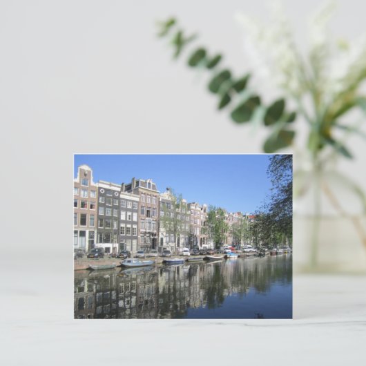 Carte postale Canal Amsterdam (Debout devant)