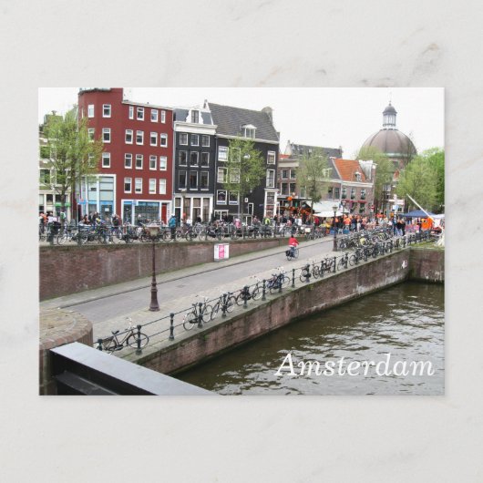 Carte postale Canal Amsterdam (Devant)