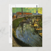 Carte Postale Canal avec Washerwomen, Vincent van Gogh (Devant / Derrière)