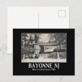 Carte Postale Canal Bayonne NJ Morris 1910 (Devant / Derrière)