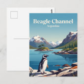 Carte Postale Canal Beagle Argentine (Devant / Derrière)