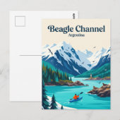 Carte Postale Canal Beagle Argentine (Devant / Derrière)