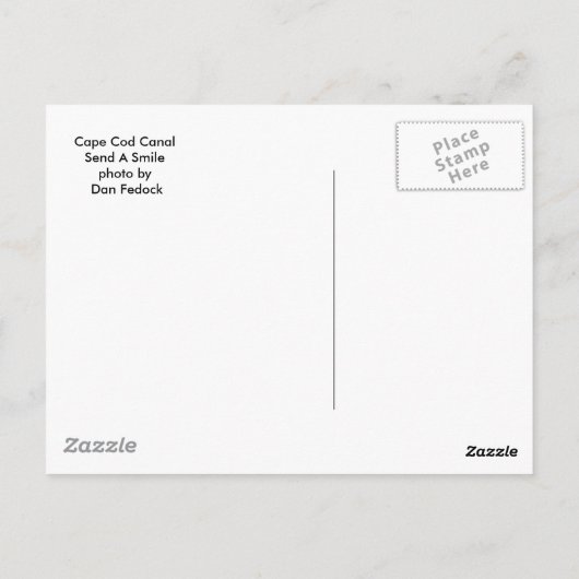 Carte Postale Canal Cape Cod (Dos)