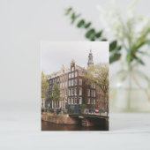 Carte Postale Canal Centre d'Amsterdam (Debout devant)